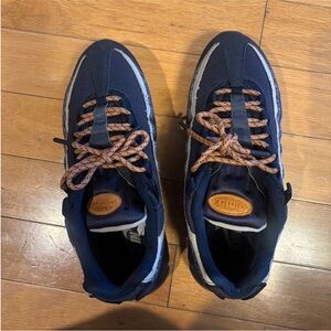 Nike Navy and Orange Athletic Shoes